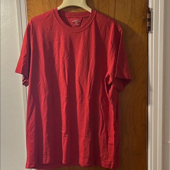 Eddie Bauer Vibrant Red Short Sleeve Tee - Picture 1 of 2
